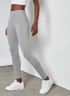 Buy Plain Super Skinny Leggings Grey Marl in Saudi Arabia