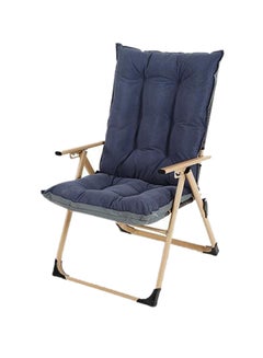 Buy Multipurpose Foldable Chair Blue 105x55x55cm in Saudi Arabia