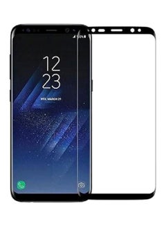 Buy 5D Curve Tempered Glass Screen Protector For Samsung Galaxy S8+ Black/Clear in Saudi Arabia