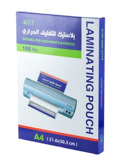 Buy A4 Size Laminating Pouches, Pack Of 100 Clear in Saudi Arabia