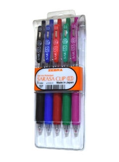 اشتري مجموعة أقلام حبر جل مكونة من 5 قطع متعدد الألوان في السعودية