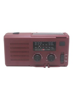 اشتري Portable Hand Crank Radio V8164BUR-V Burgundy في السعودية