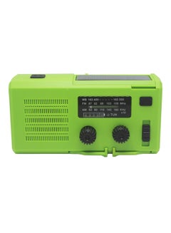 اشتري Portable Hand Crank Radio V8163GR-V Green في السعودية