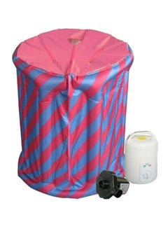 Buy Portable Steam Sauna Pink/Blue in UAE