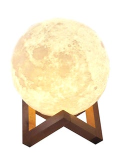 Buy 3D Moonlight Lamp Yellow/Brown in UAE