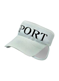 Buy Sport Printed Half Cap White/Black in UAE