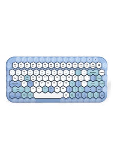 اشتري Mofii Honey Bt Wireless BT Keyboard Mixed Color 83 Key Mini Portable Girls Keyboard أزرق في السعودية