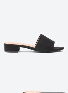 Buy Dyed Slip-On Dress Sandals Black in Saudi Arabia