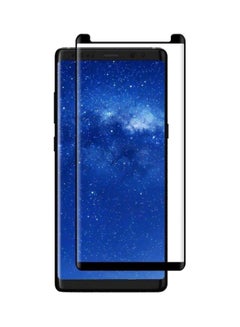 Buy Tempered Glass Screen Protector For Samsung Galaxy Note8 Black/Clear in UAE