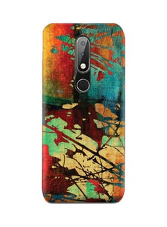 Buy Protective Case Cover For Nokia 6.1 Plus Vintage Art Grunge Pattern in UAE