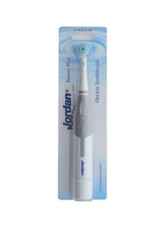 Buy Power Plus Battery Toothbrush White/Grey/Green 8cm in UAE