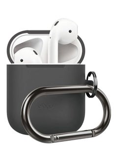 Buy Protective Case Cover For Apple AirPods Dark Grey in Saudi Arabia