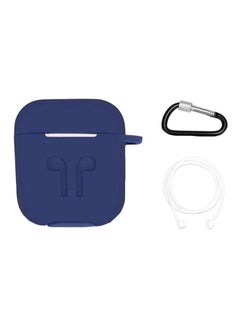 Buy Protective Case Cover For Apple AirPods Blue in UAE