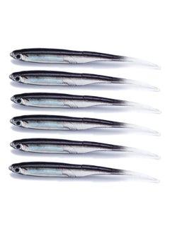 Buy 6Pcs/Set Multicolor 10cm Soft Lure Fish Jig Head Fishing Bait Tackle Tools 20 x 10 x 20cm in Saudi Arabia