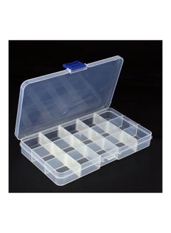 Buy 24/15/8 Compartments Removable Plastic Jewelry Bead Fishing Tackle Storage Box 20 x 10 x 20cm in UAE