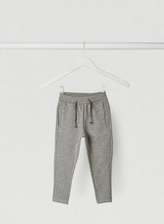 Buy Dual  Pocket Regular Sweatpants Grey Melange in UAE