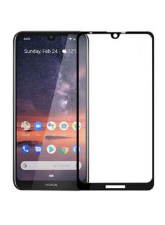 Buy Tempered Glass Screen Protector For Nokia 3.2 Clear/Black in Saudi Arabia