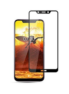 Buy Tempered Glass Screen Protector For Nokia 8.1 Clear/Black in Saudi Arabia