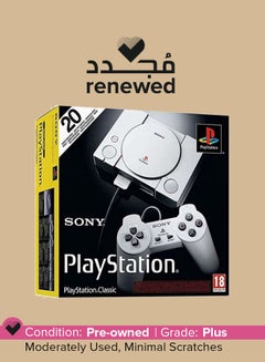 Buy Renewed - PlayStation Classic Console With 2 Controller - Grey in Saudi Arabia
