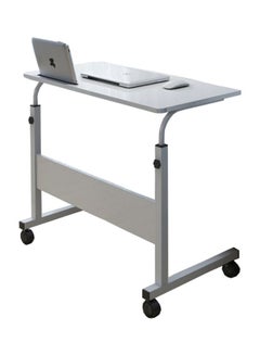 Buy Adjustable Computer Desk White 80x40x90cm in Saudi Arabia