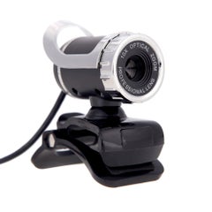 Buy USB 2.0 50 Megapixel HD Camera Web Cam 360 Degree with MIC Clip-on for Desktop Skype Computer PC Laptop White in UAE