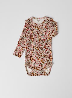 Buy Floral Print Round Neck Onesies Withered Rose in Saudi Arabia