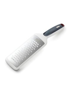 Buy Fine Grater With Handle Grey/White/Black 28x7cm in UAE