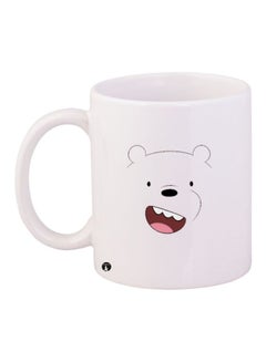 Buy Cartoon Bear Printed Coffee Mug White/Black/Pink in Egypt