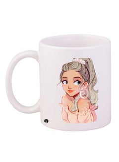 Buy Girl Printed Coffee Mug White/Beige/Grey in Saudi Arabia