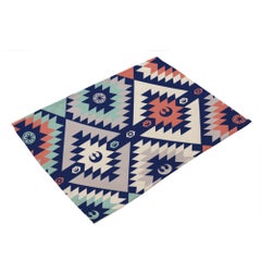 Buy Geometric Pattern Printed Kitchen Place Mat multicolour 32x42cm in UAE