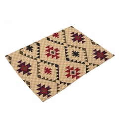 Buy Geometric Pattern Printed Kitchen Place Mat multicolour 32x42cm in UAE