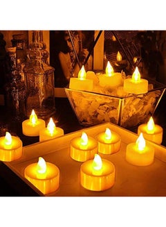 Buy 24-Piece Flameless LED Candle Tea Light Set Multicolour in Egypt