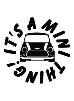 Buy E16 It'S A Mini Thing Car Sticker 15X15 cm Black/White in Egypt