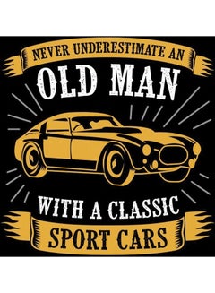 Buy E359 Old Man Car Sticker 15X15 cm Multicolor in Egypt