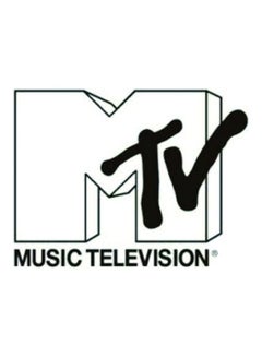 Buy E331 Music Television Car Sticker 15X15 cm Black/White in Egypt