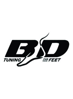 Buy E323 Tuning For Your Feet Car Sticker 15X15 cm Black/White in Egypt