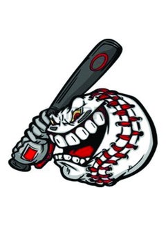 Buy E90 Baseball Bat Car Sticker 15X15 cm Red/White in Egypt