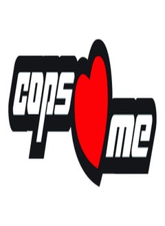 اشتري ملصق سيارة مطبوع عليه عبارة "Cops Love Me" مقاس 15X15 سم، لون أسود/ أبيض طراز E61 في مصر