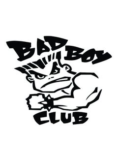 اشتري ملصق سيارة مطبوع عليه عبارة "Bad Boy Club" وبمقاس 15×15 سم طراز E262، لون أسود/ أبيض في مصر