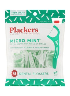 Buy Micro Mint Dental Flossers 75 Count 75ml in UAE