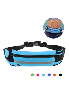 اشتري Multifunctional Waist Belt Ultra Light Waist Pouch Waterproof Gym Phone Holder Cellphone Pouch Waist Bag  Running Band Outdoor Running Bag Riding Bag Women Men Sport Bag Fitness Equipment Fitness Workout Belt Sport Waist Pack Exercise Waist Bag 24*4*14cm في السعودية