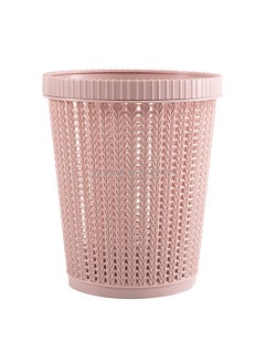 Buy Household Removable Plastic Trash Bin Pink 1kg in UAE