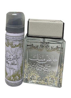 Buy Lattafa 2-Piece Pure Musk Gift Set (1 Khalish Musk EDP 100ml, 1 Deo Spray 75ml in UAE