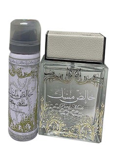 Buy Lattafa 2-Piece Pure Musk Gift Set (1 Khalish Musk EDP 100ml, 1 Deo Spray 75ml in Saudi Arabia