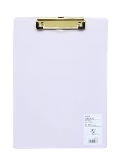 Buy A4 Plastic Clipboard Writing Pad Profile Clip With Hanging Hole Purple in Saudi Arabia