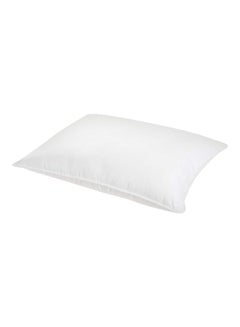 Buy Rectangular Bed Pillow microfiber White 160x50cm in Saudi Arabia