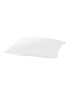 Buy Solid Bed Pillow microfiber White 180x50cm in Saudi Arabia