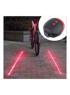 Buy 5 LED 2 Laser Beam Mountain Bicycle Bike Rear Tail Warning Light 20 x 10 x 20cm in Saudi Arabia
