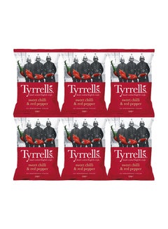 Buy Hand cooked English Crisps with Sweet Chili And Red Pepper 150grams Pack of 6 in UAE