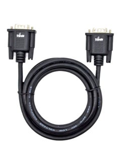 Buy VGA SVGA HD 15 Male To Male Extension Cable Black in UAE